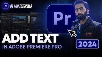 How to Add Text Adobe Premiere Pro 2024 | Adding Text in Premiere Pro
