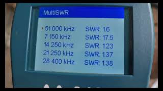 4 BAND COBWEB ANTENNA SETTING SWR - HF Antenna