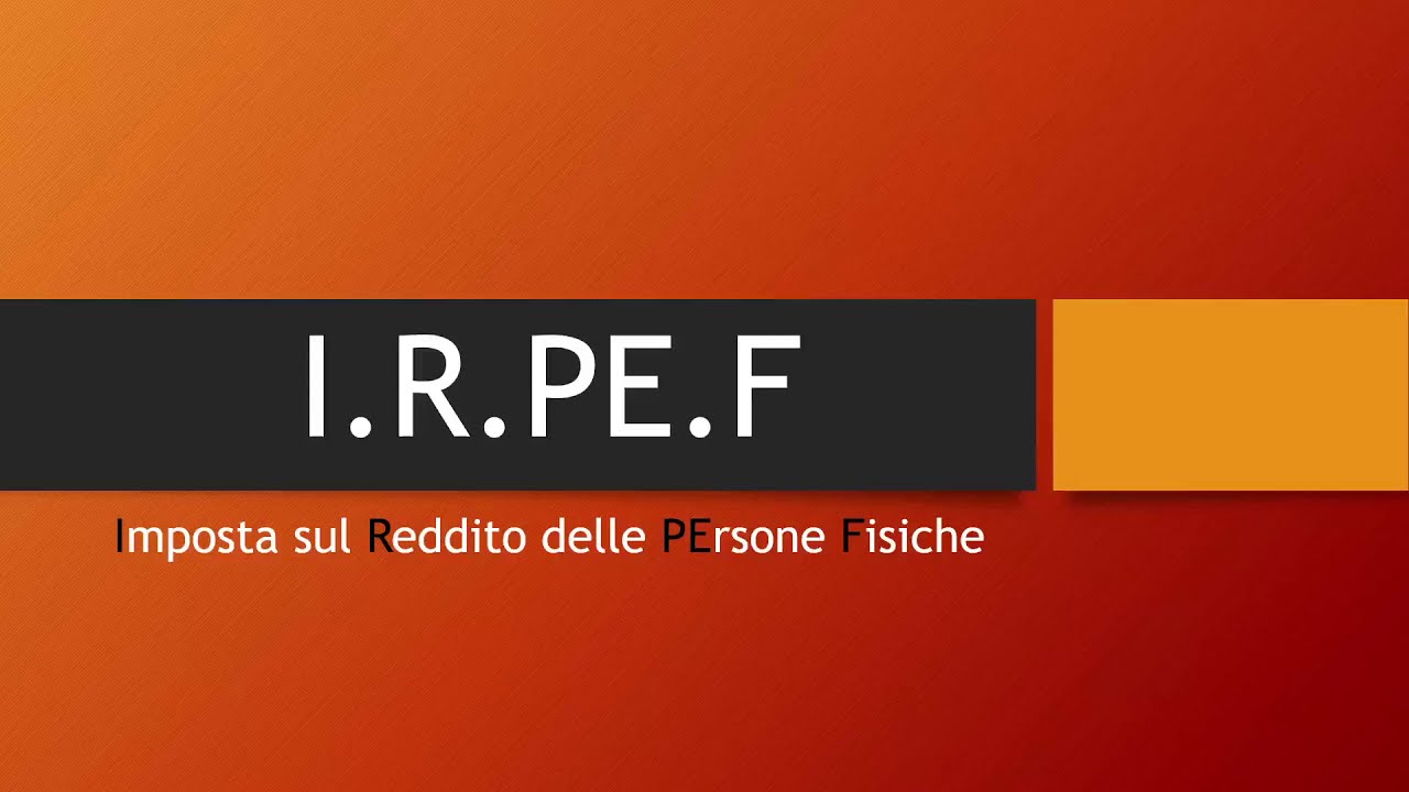 Cos'è e come si calcola l'irpef YouTube Cos'è e come si calcola l'irpef YouTube