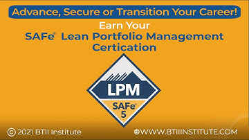 SAFe Lean Portfolio Management Certification | LPM Certification | LPM Exam Training