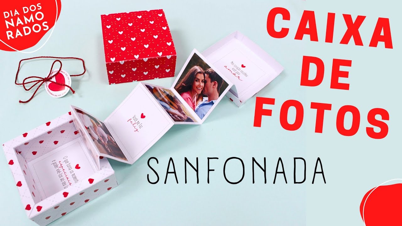 [ PASSO A PASSO ] Caixa De Fotos Sanfona | Mini Albúm Dia dos Namorados