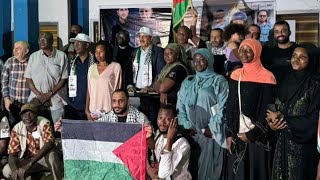 SAD! Ghananian Journalist Storms Palestinian Candle-Light to Protest Against Israeli Kilings Journ..