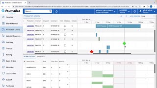 Acumatica Production Scheduling - By Opus