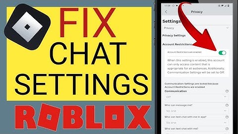 How to fix your chat settings prevent you from sending message in roblox mobile(2024)?