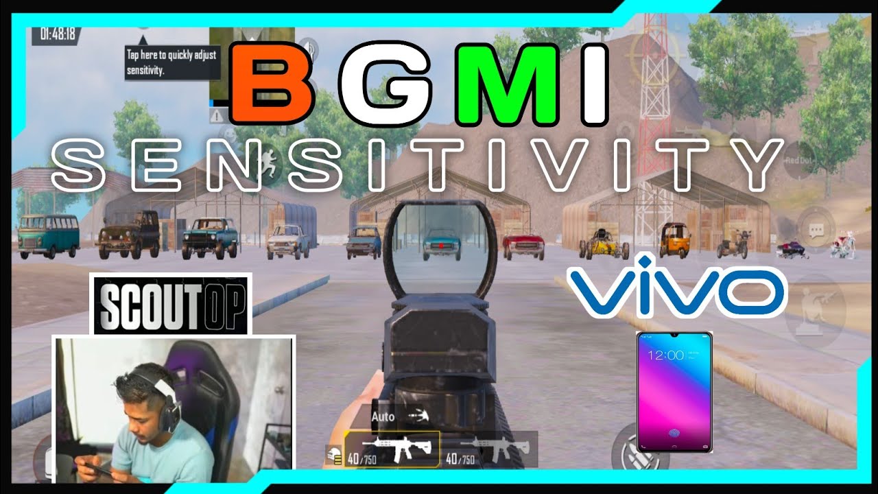 BGMI SENSITIVITY SETTINGS FOR VIVO | SCOUT OP 2021