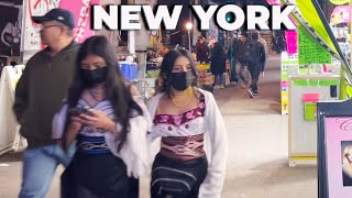 Street Life New York: Roosevelt Walking - Roosevelt Ave, Queens NYC Red Light District Walk 4K UHD