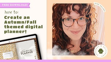 FREE DOWNLOAD: Create Fall Inspired Digital Planners with this Autumn Digital Product Branding Kit