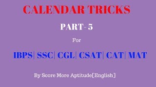 Calendar Problems and Shortcuts | Part 5