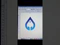 Creative Blue Drop Design in Coreldraw