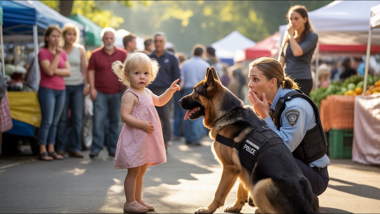 3-Year-Old Points at Police Dog — Her Words Stop the Room Cold