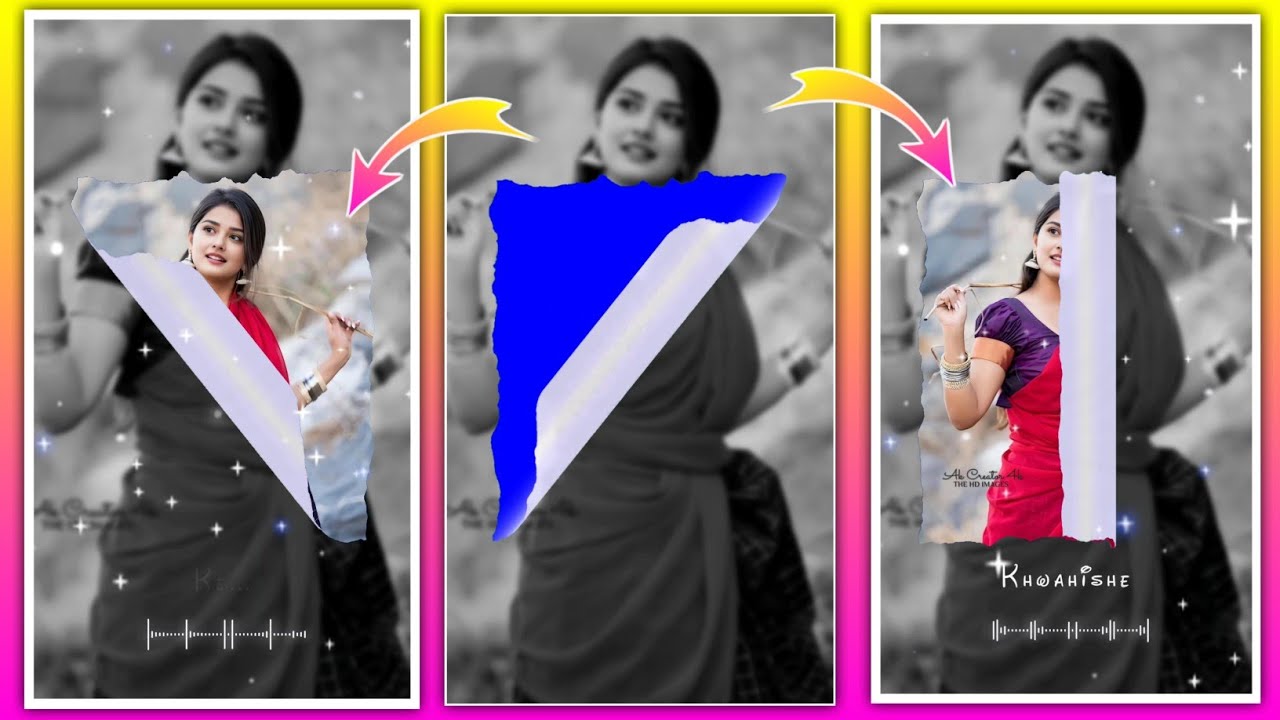 New Trending Video Editing In Kinemaster | Curl Photo Lyrics Video Editing | Kinemaster Tutorial 