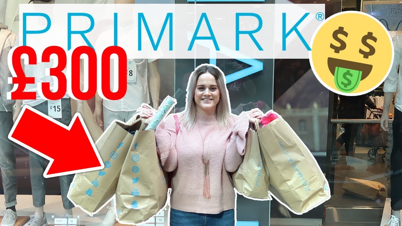 I SPENT £300 IN PRIMARK SHOP WITH ME