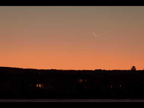 Crescent Moon Setting - 13/5/2021