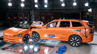 Volvo EX30 Crash Test vs. Volvo EX90 (Volvo Cars Safety Centre)