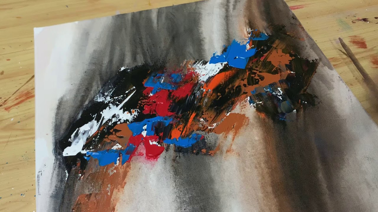 How to easily create abstract painting / abstract painting presentation ...