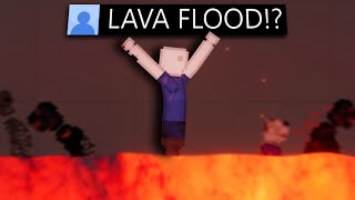 Can You Survive A LAVA FLOOD In People Playground? screenshot 5