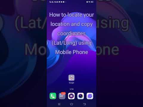 How to locate your location & copy coordinates using (Mobile Phone)