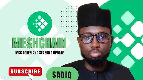 MESHCHAIN MCC TOKEN AND SEASON 1 UPDATE