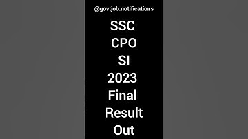 SSC CPO SI 2023 Final Result #ssccpo #ssccporesult #cpo #youtubeshorts #shortsfeed #shortvideo #art
