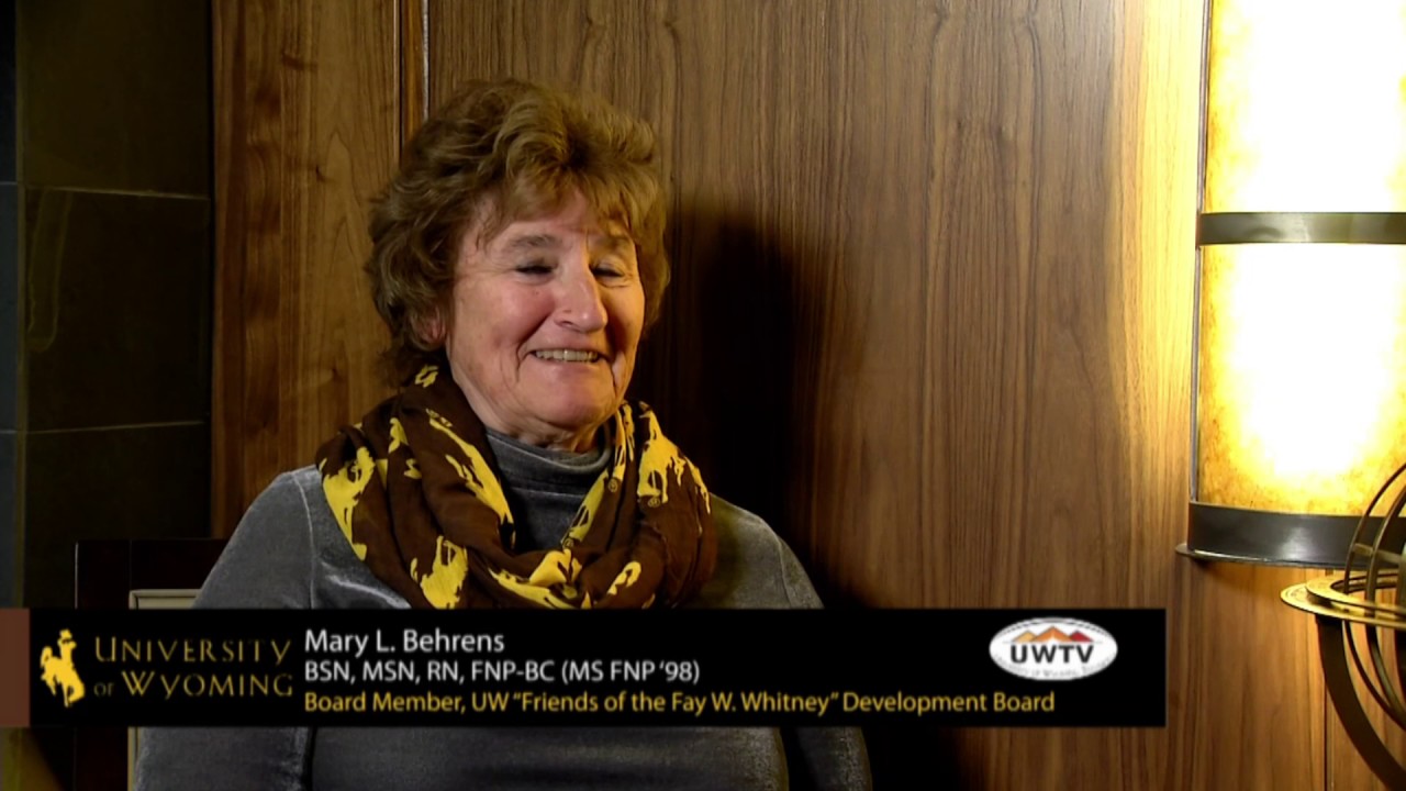 Mary Behrens: University of Wyoming Nursing Alumna - YouTube