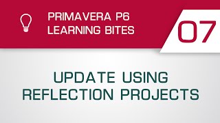 Primavera P6 Learning Bite 7 - Update Using Reflection Projects (Professional Client)