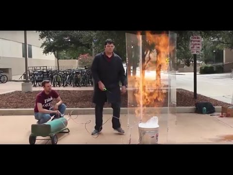 Flammable Methane Bubbles
