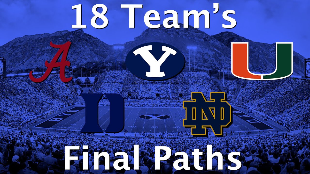 Each Team's Final Path To The CFP 2025