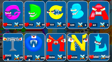 Merge Alphabet Food Battle vs Merge Alphabet Number Lore - Merge Battles ⭐ abcdefghmnopqrstuvwxyz