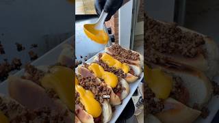 Sloppy Joe Hot Dogs With Cheese Sauce on Pit Boss Ultimate Griddle! Or is it actually a Chili Dog??