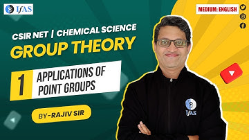 Lecture Series In English Applications of Point Groups Group Theory CSIR NET