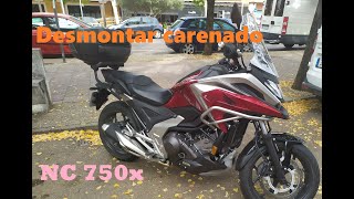 🏍Desmontar carenado NC 750x [Fácil] PUEDES HACERLO👌 EN 🇪🇦 disassemble fairing NC 750x