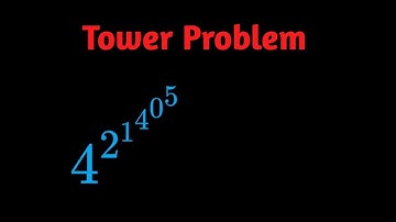 A Nice Exponential Tower power Problem | Math Olympiad