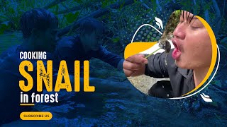 Primitive Technology - Eating delicious -Cook Snail in forest