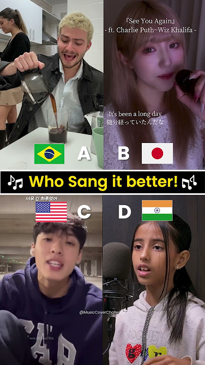 Who sang it better - Wiz Khalifa - See You Again - Song cover #short #musiccover #fastandfurious