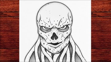 How to Draw Vecna | Stranger Things Pencil Drawing Tutorial (Easy Step by Step)