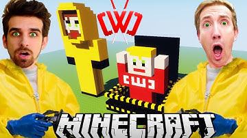Build GIANT Chad Wild Clay STUCK in UNDERGROUND HATCH! CWC, Daniel Spy Ninjas Minecraft Tutorial
