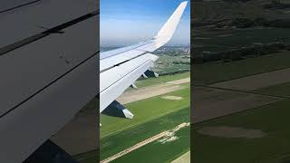 Landing at Amsterdam airport الهبوط في مطار امستردام