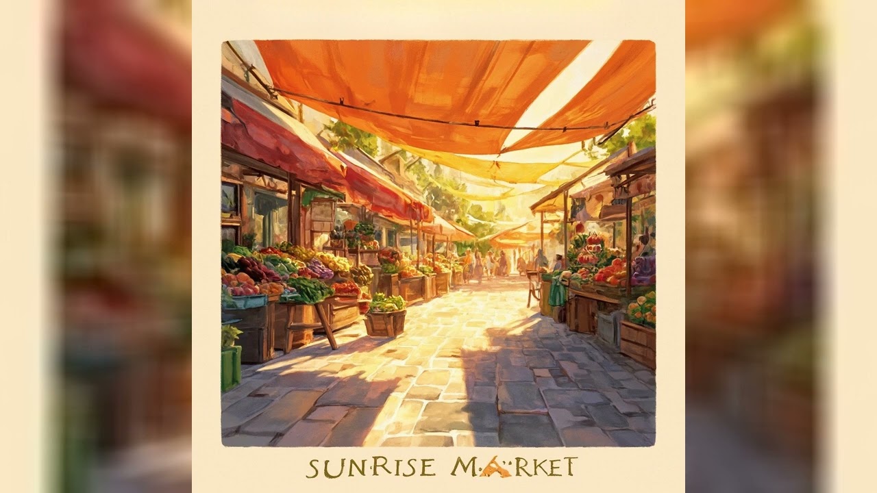 Sunrise Market - Lofi Beats for Studying & Relaxing Chillhop Background Music