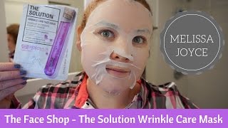 The Face Shop - The Solution Wrinkle Care Mask Review