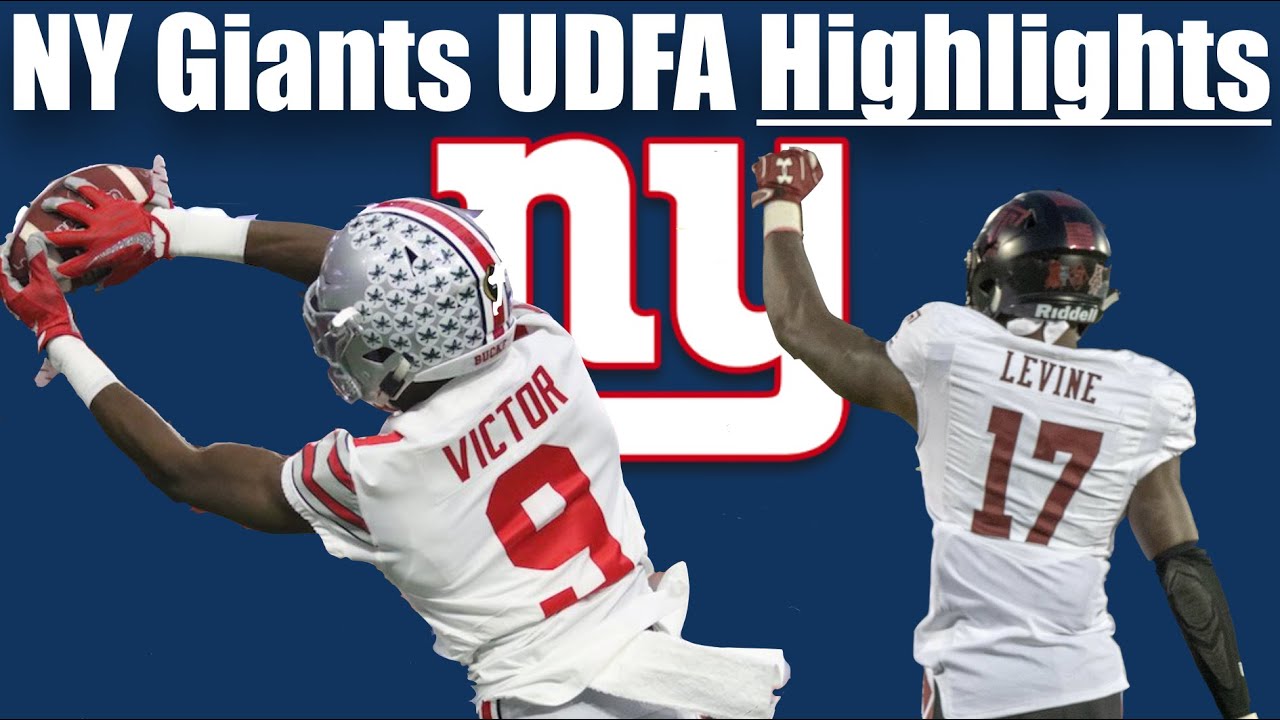 NY Giants Undrafted Free Agent Highlights 2020 YouTube