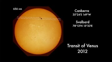 Venus Transit 2012: h-alpha parallax, HD