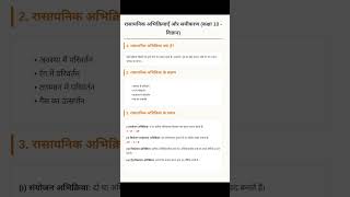 Class 10th|| Ncert Science Chapter 1 ||रासायनिक अभिक्रिया और समीकरण|| Short Notes||#hindimeadium
