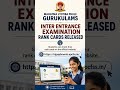 MJP Gurukulam Inter Entrance Exam 2026 Rank Cards Released | Check Now