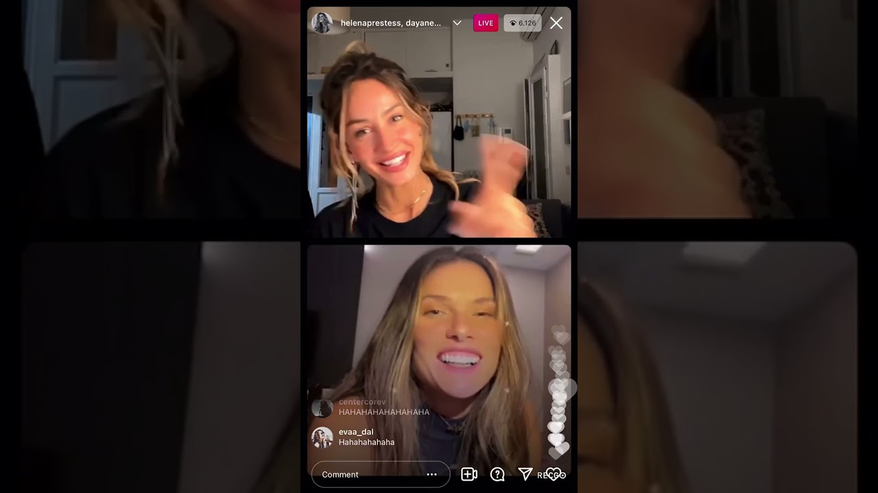 Primeira Live pós-fazenda da DAYANE MELLO com a melhor amiga HELENA PRESTES