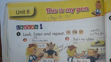 Tiếng Anh Lớp 3 Unit 8 || THIS IS MY PEN Học Từ Vựng Ngữ Pháp