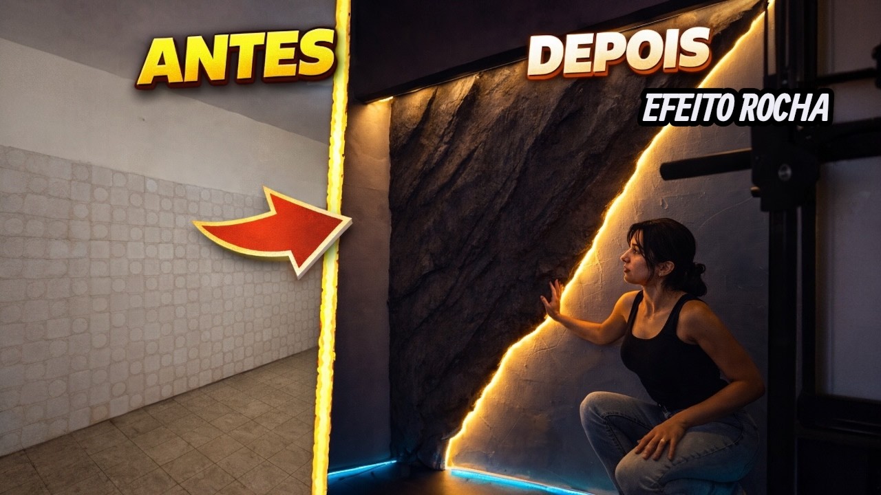EFEITO ROCHA SOBRE AZULEJO 😱 INCRÍVEL RESULTADO! 