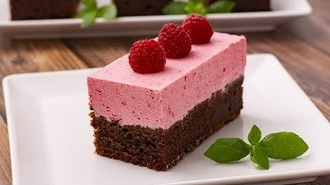 Chocolate and raspberry mousse cake: too delicious not to try it!