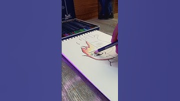 Drawing Ember 😃 Lumen from Elemental with Posca Markers! #shorts #youtubeshorts #drawing #viral