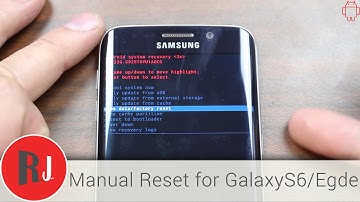 How to Manually Factory reset the Samsung Galaxy S6 Edge in stock Android recovery