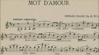 Trinity Tcl Violin 23 Grade 6 Elgar Mot D Amour Op 13 No 1 Sheet Music Youtube